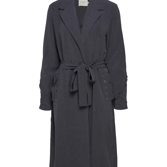 CREAM Long Blazer Coat, Grey - S/M (EU 34) - Picture 2 of 10